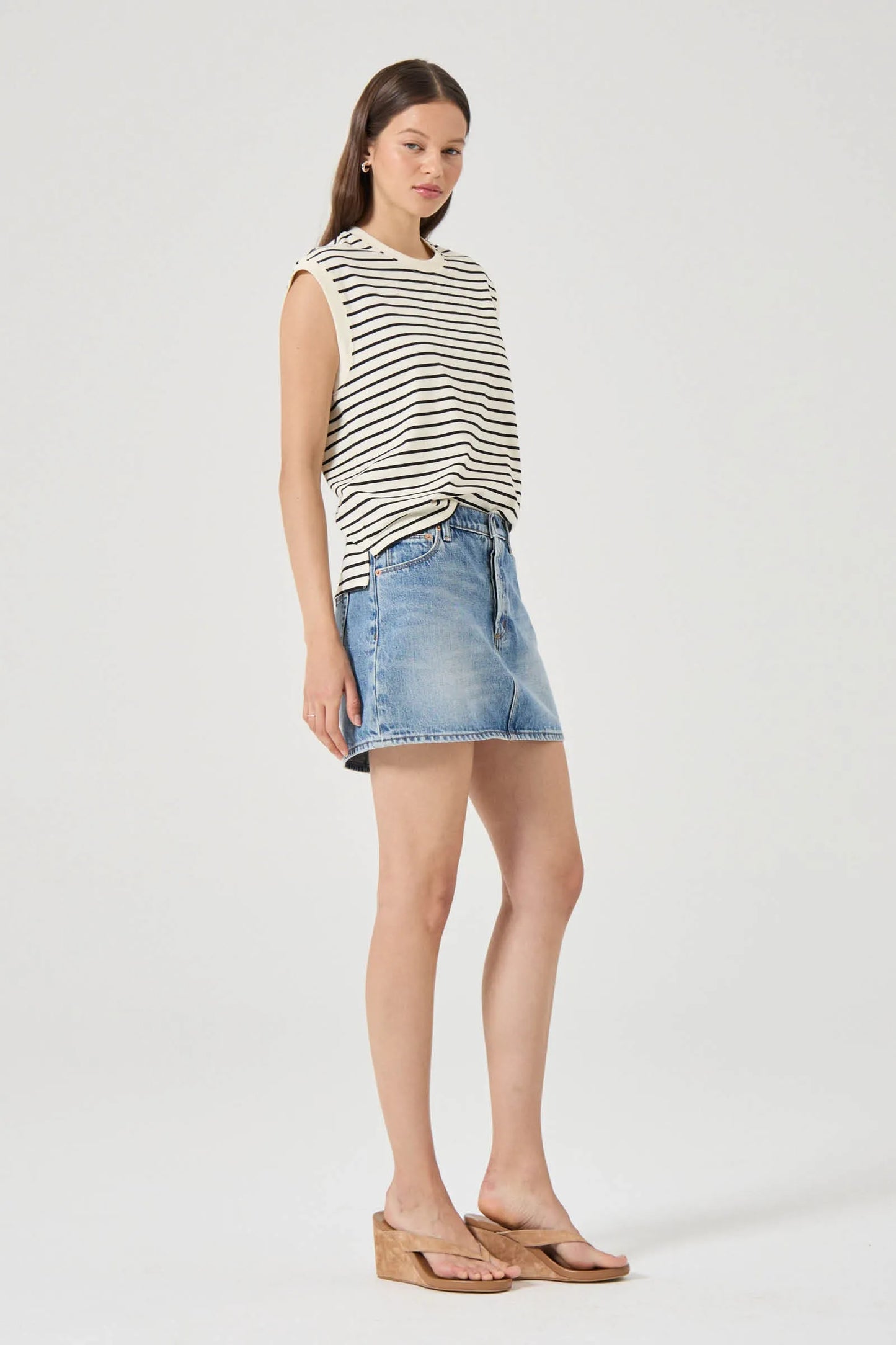 Muscle Tank - Black Stripe