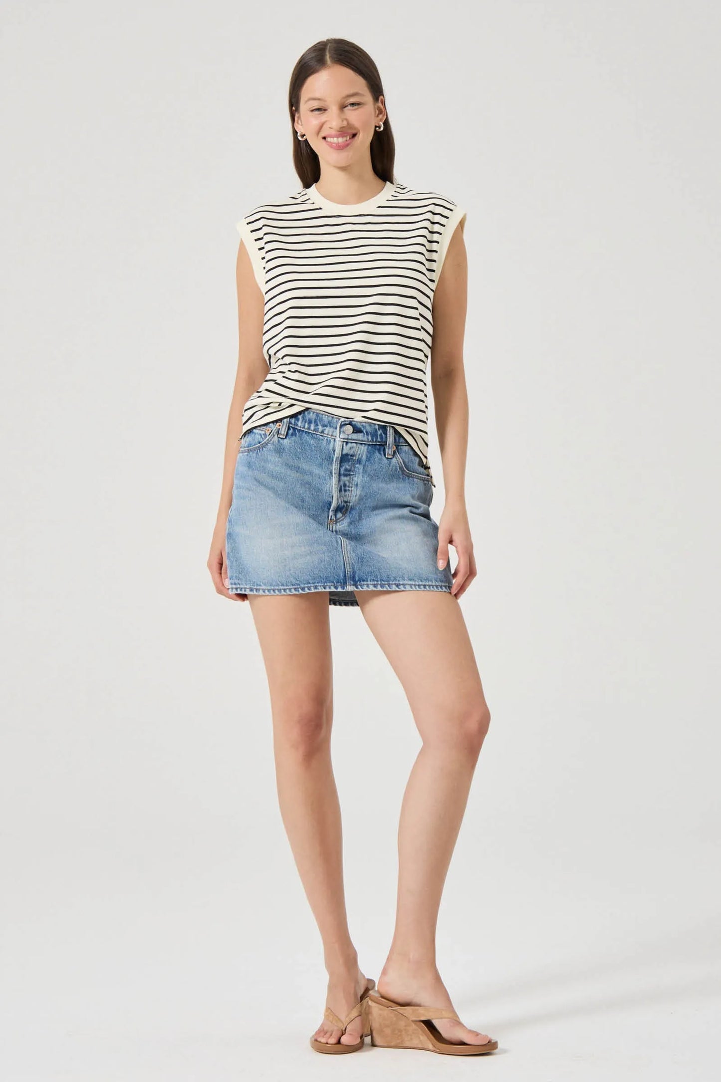 Muscle Tank - Black Stripe