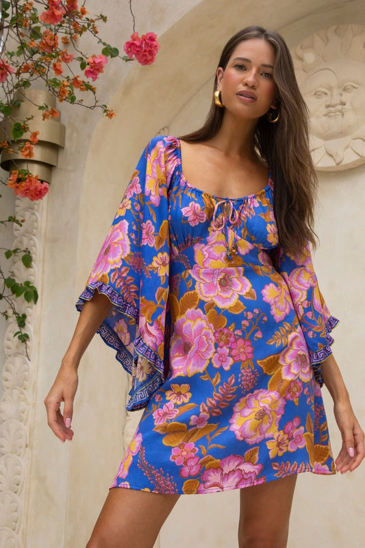 Tessa Mini Dress - Peony