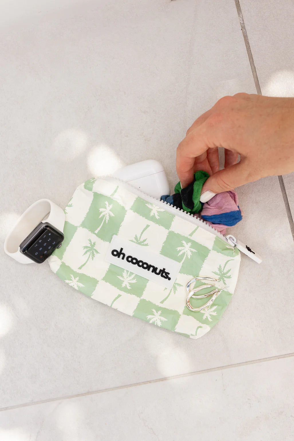 Wallet Pouch - Green Palms