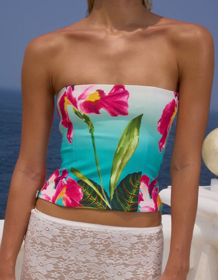 Mahina Bustier - Nalani Print