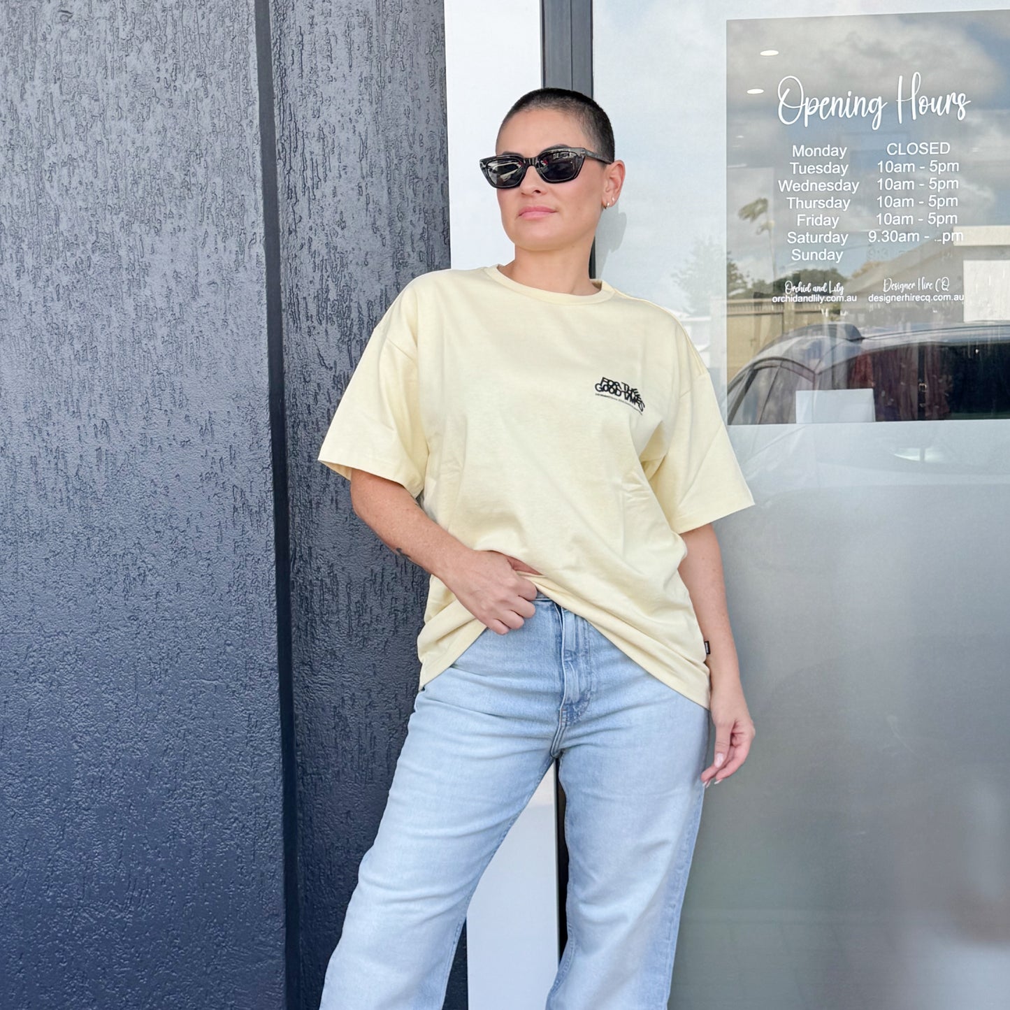 Trooper Tee - Light Yellow Flower