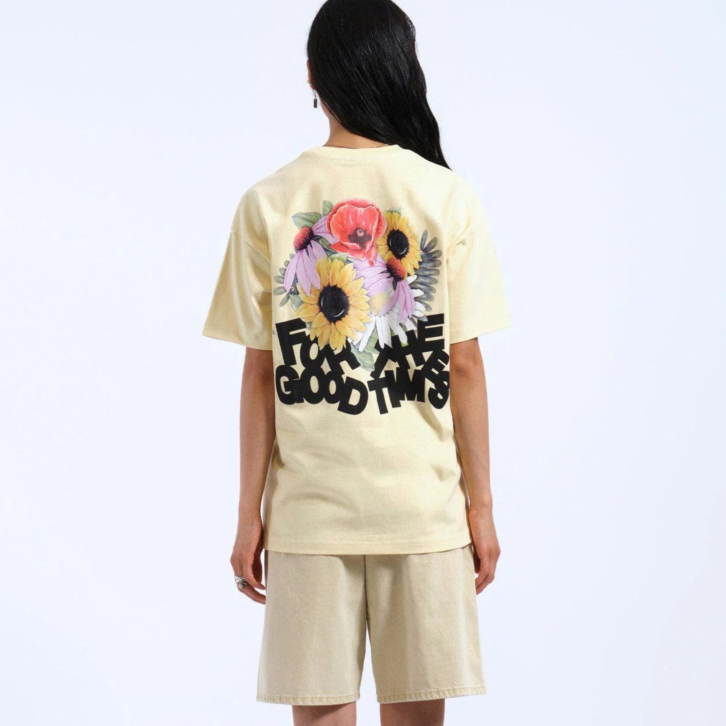 Trooper Tee - Light Yellow Flower