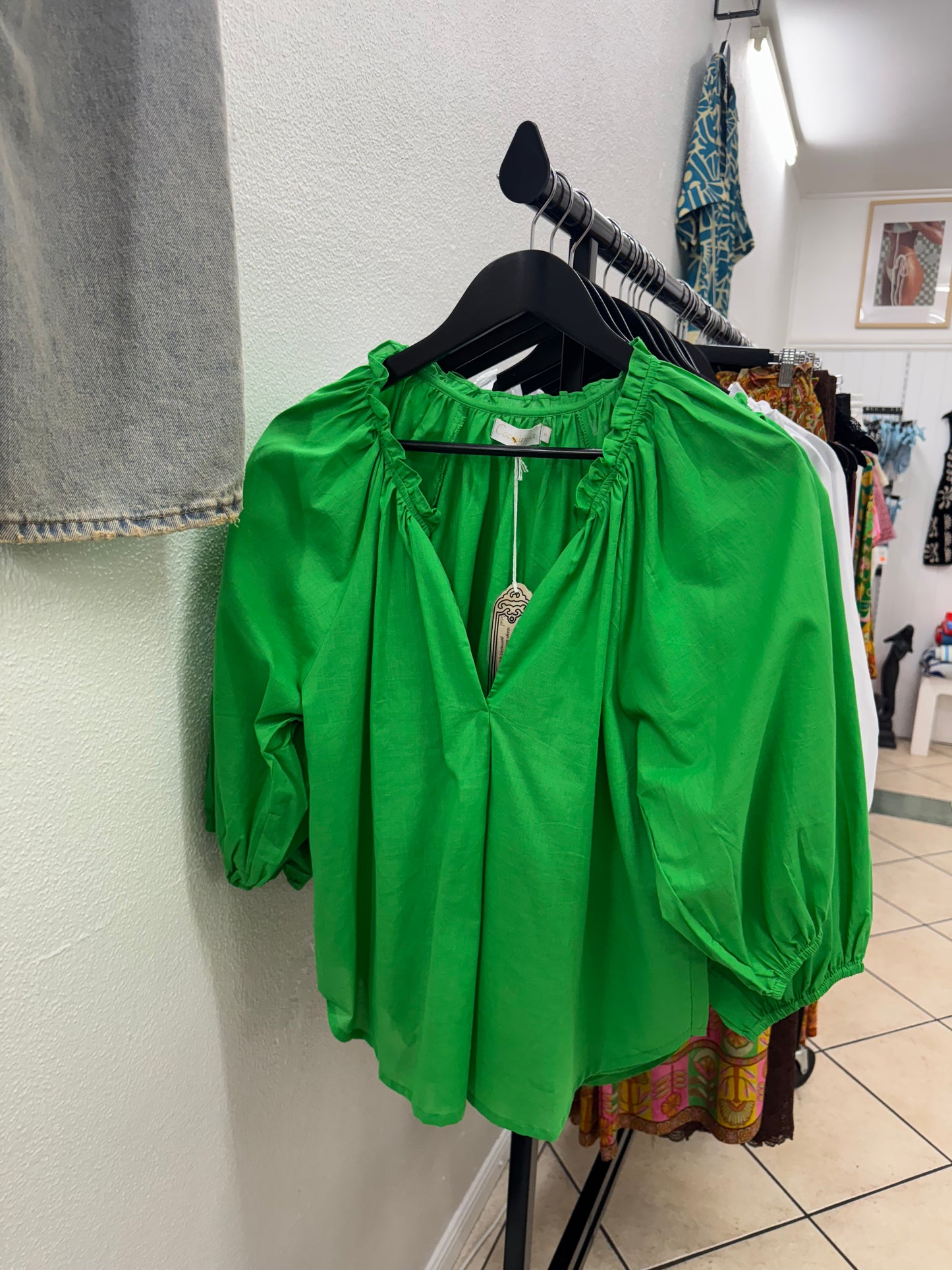 Joyful Cotton Voile Top