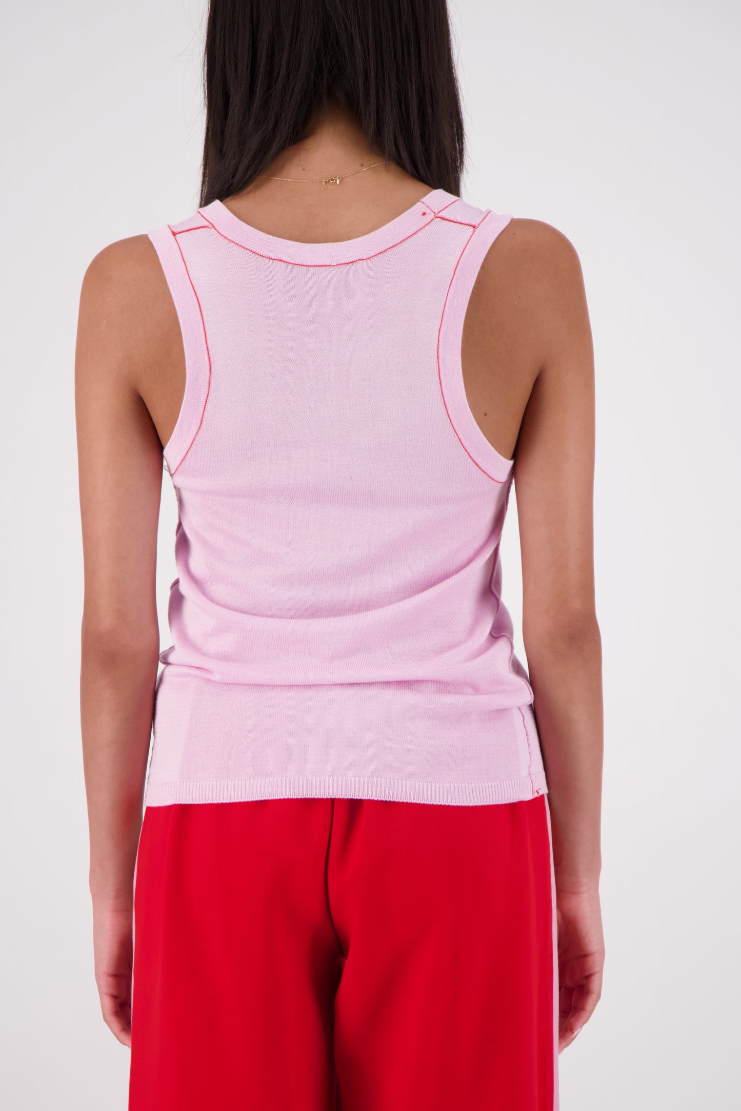 Riviera Contrast Scoop Neck Knit Tank