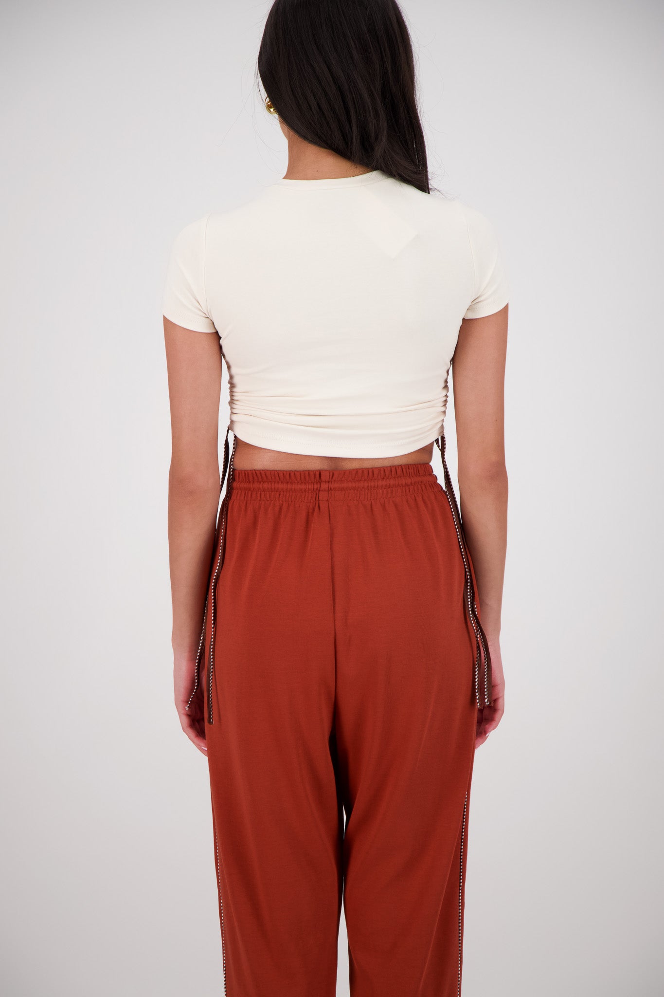 Playa Cropped T Shirt - Oatmeal