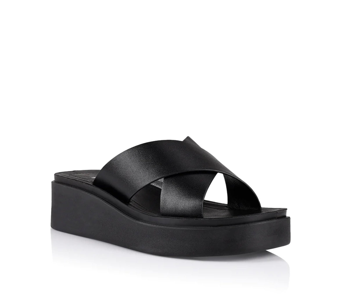 Rayne Flatform Slide - Black