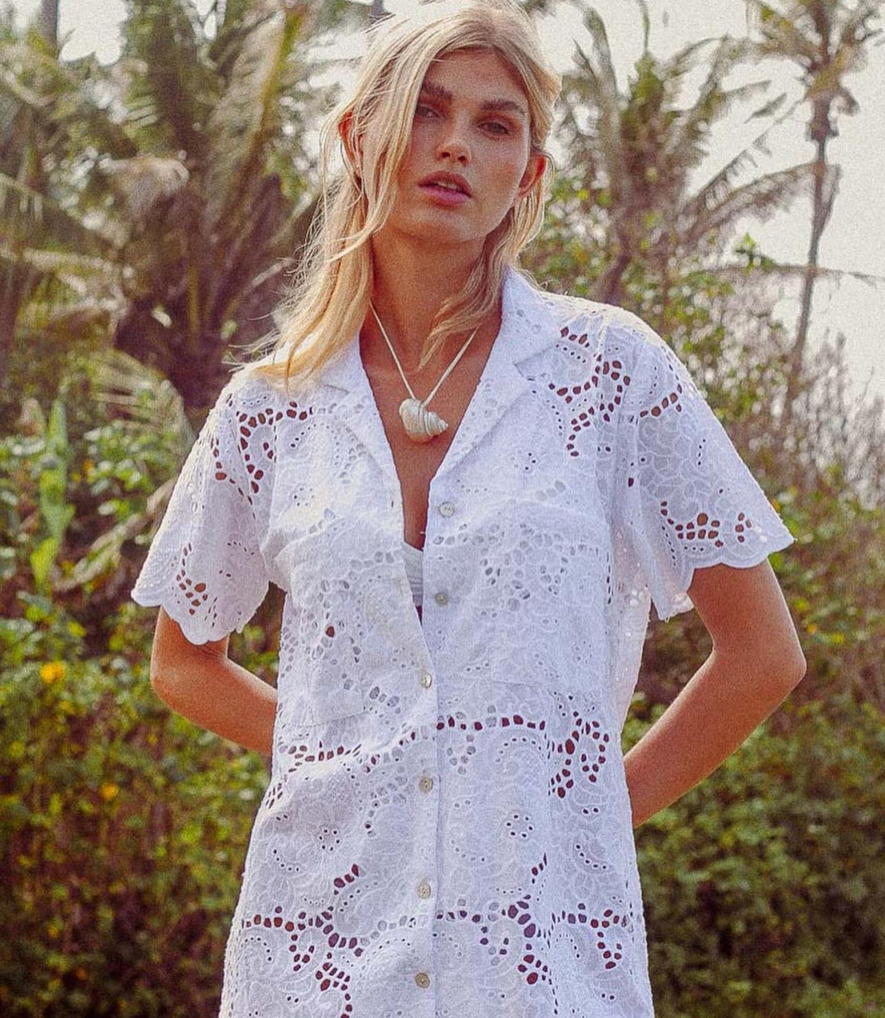 Ulluwatu Lace Shirt Dress