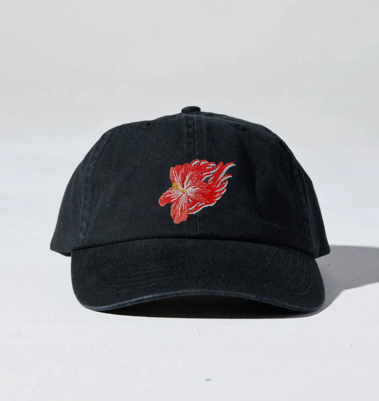 Flaming Hibiscus Cap