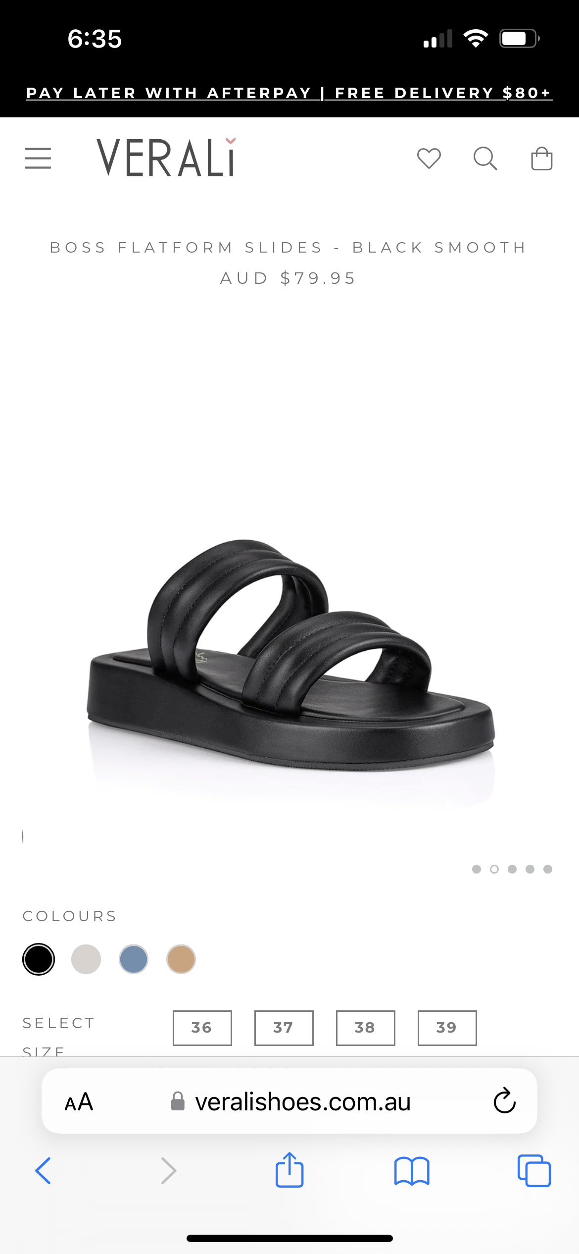 Boss Flatform Slide - Black