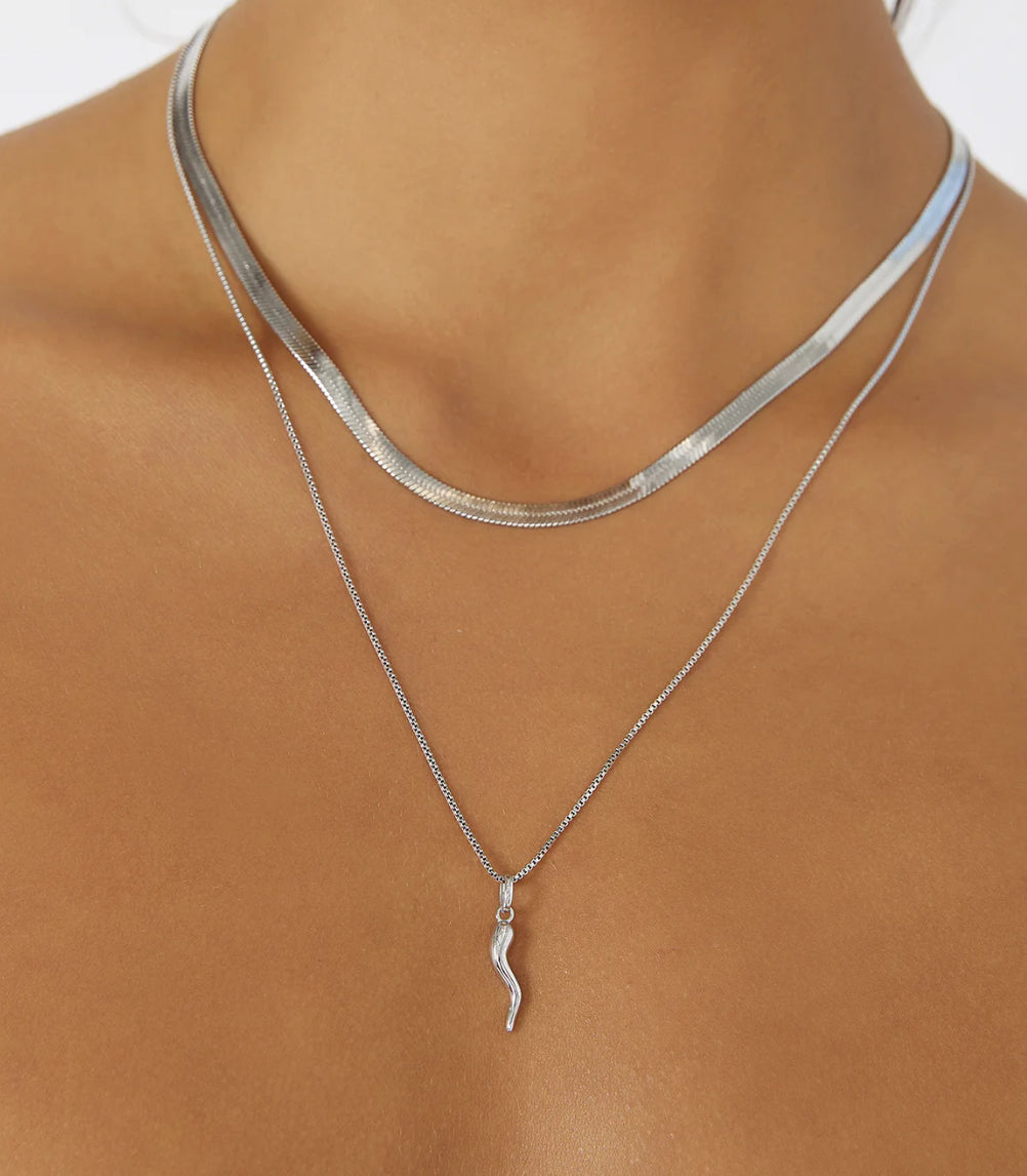 Cornicello Necklace Silver