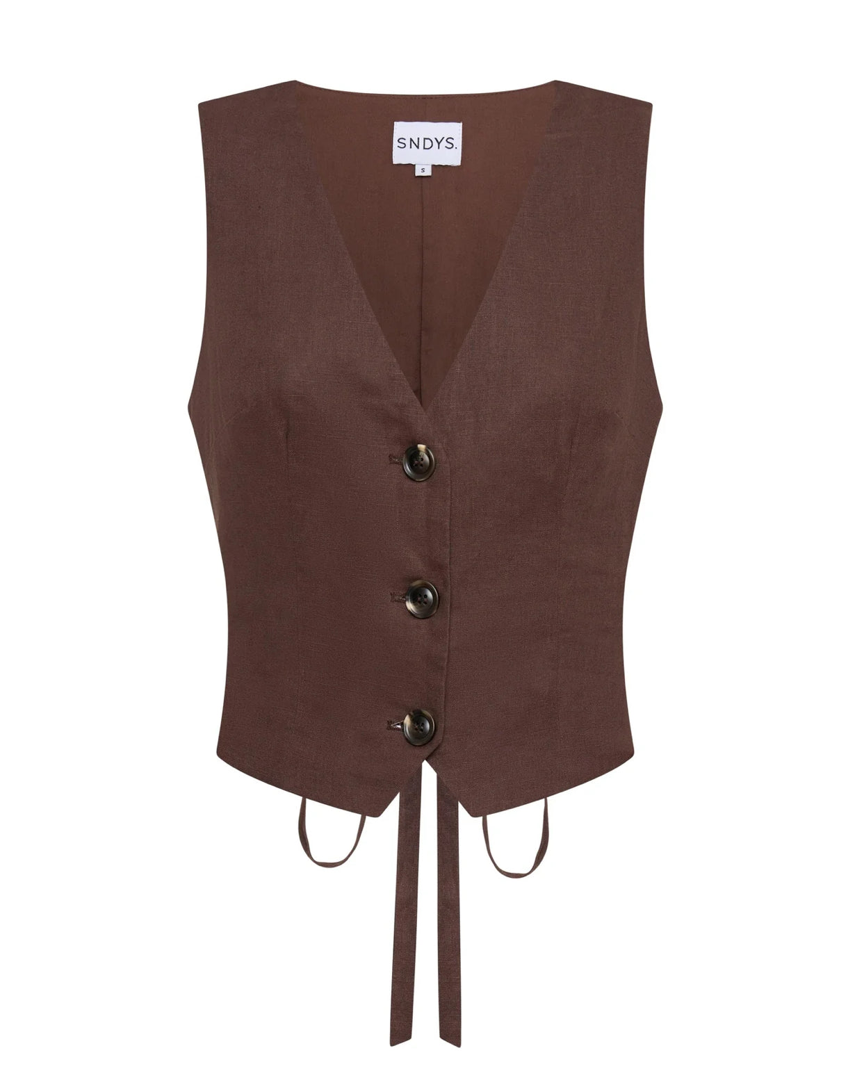 Allegra Vest - Chocolate