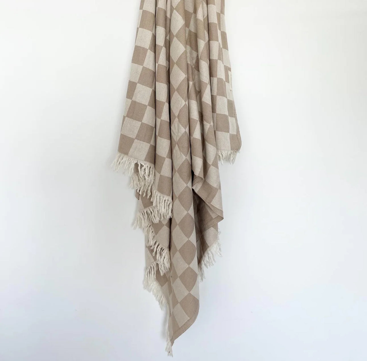 Checker Turkish Towel - Tan