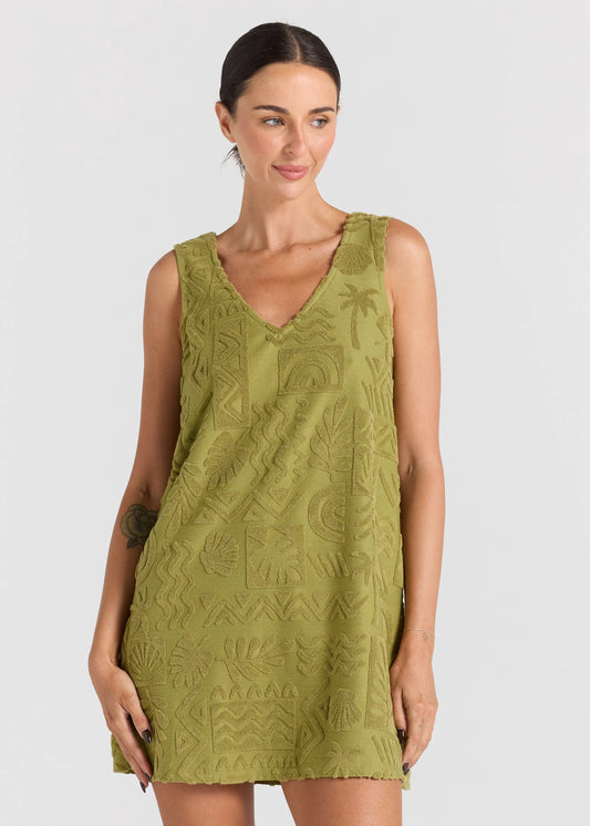 Mai Tai Dress - Moss