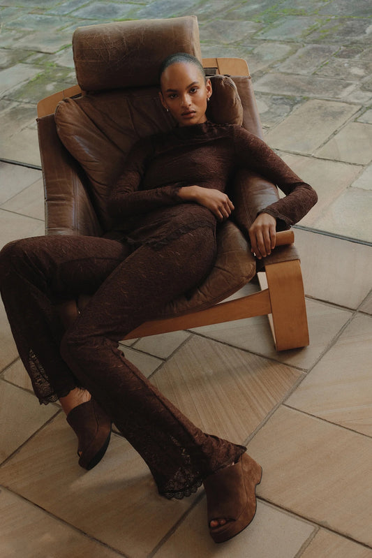 Evangeline Pant - Chocolate