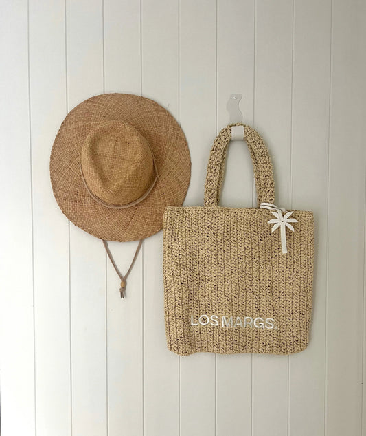 Isola Straw Tote Sand